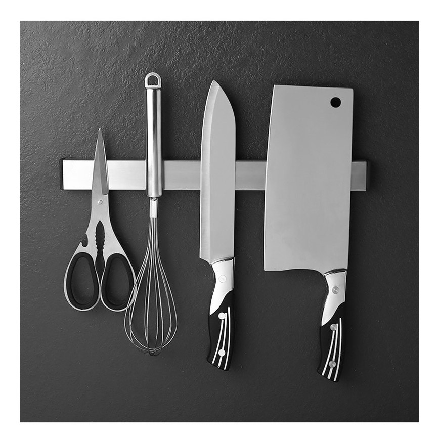 Thanh gác dao hít từ tính, giá để hít dao, kéo, dụng cụ bếp, sắp xếp gọn gàng nhà bếp, tiện dụng giữ đồ nhà bếp khô ráo_HK099