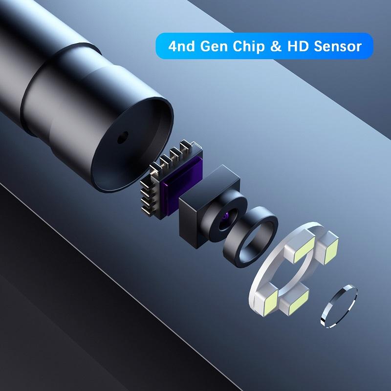Máy ảnh nội soi không dây Enwor 5.0mp Auto Focus 3x Zoom 1920p HD IP68 Lens WaterProof Lens WiFi Công nghiệp Cáp cứng Máy nội soi