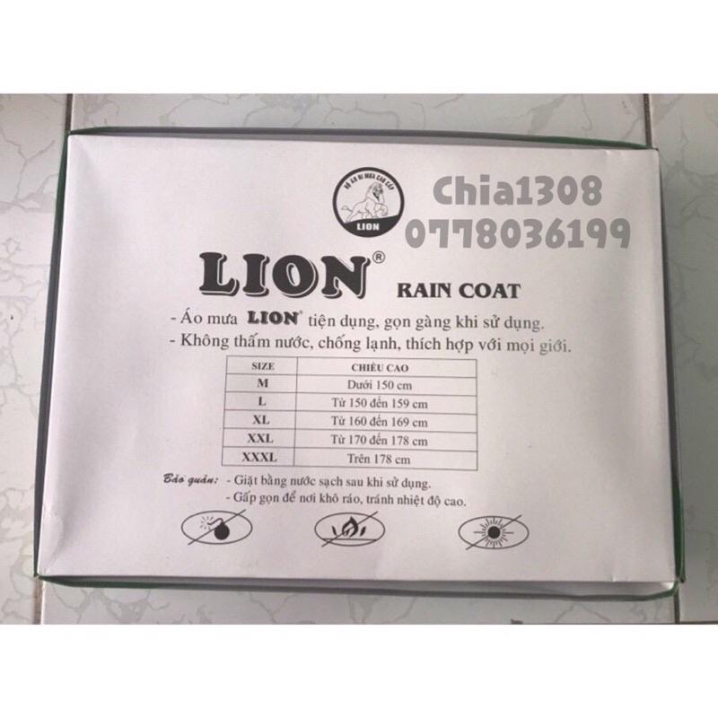 ÁO MƯA BỘ VẨY CÁ SIÊU NHẸ THƯƠNG HIỆU LION ( sỉ ib)