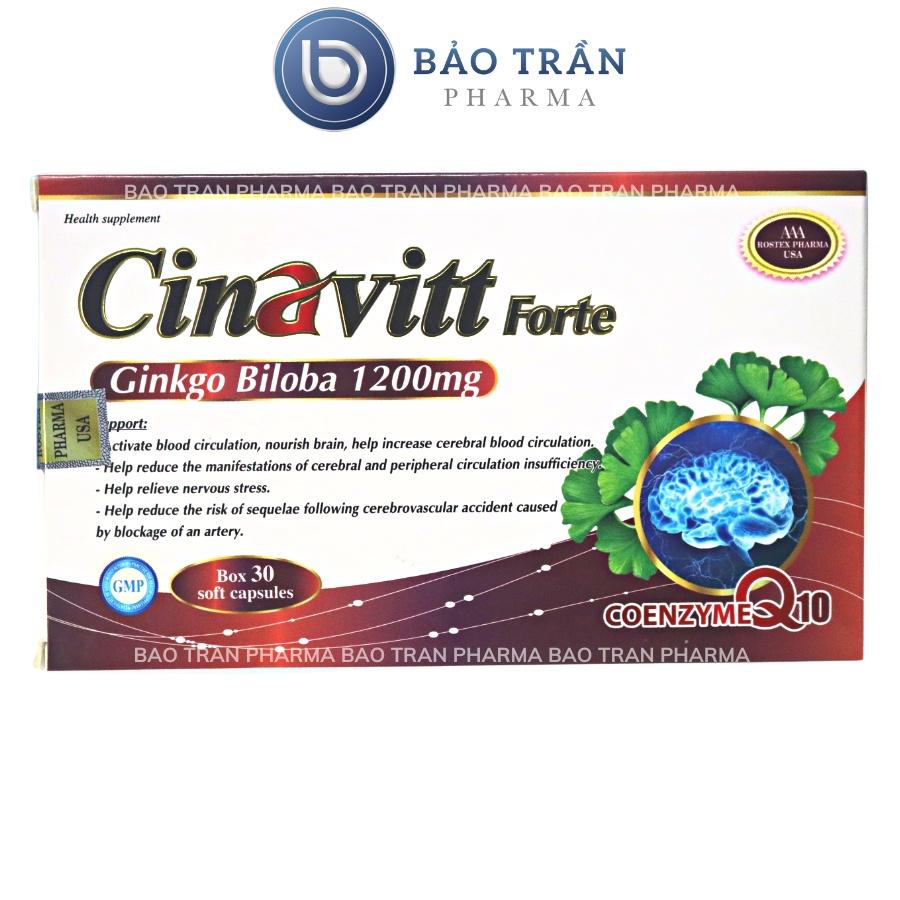 Viên uống bổ não Cinavitt Forte hoạt huyết dưỡng não, giảm đau đầu, mất ngủ