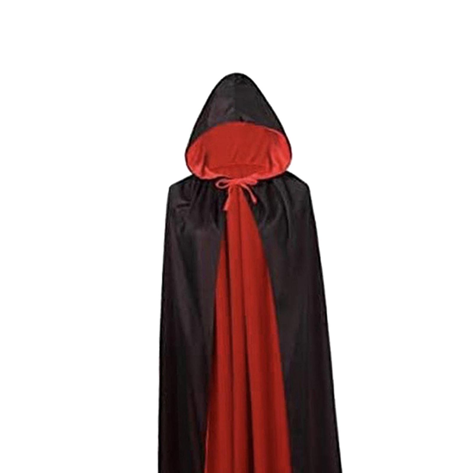 Halloween Cloak Death Cape Reversible Cloak Cape for Fancy Dress Adults Men