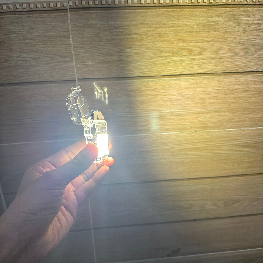 Hộp quẹt điện plasma 4in1 vỏ trong suốt có đèn pin siêu sáng chống nước chống gió, cổng sạc usb type C (tặng kèm dây sạc)