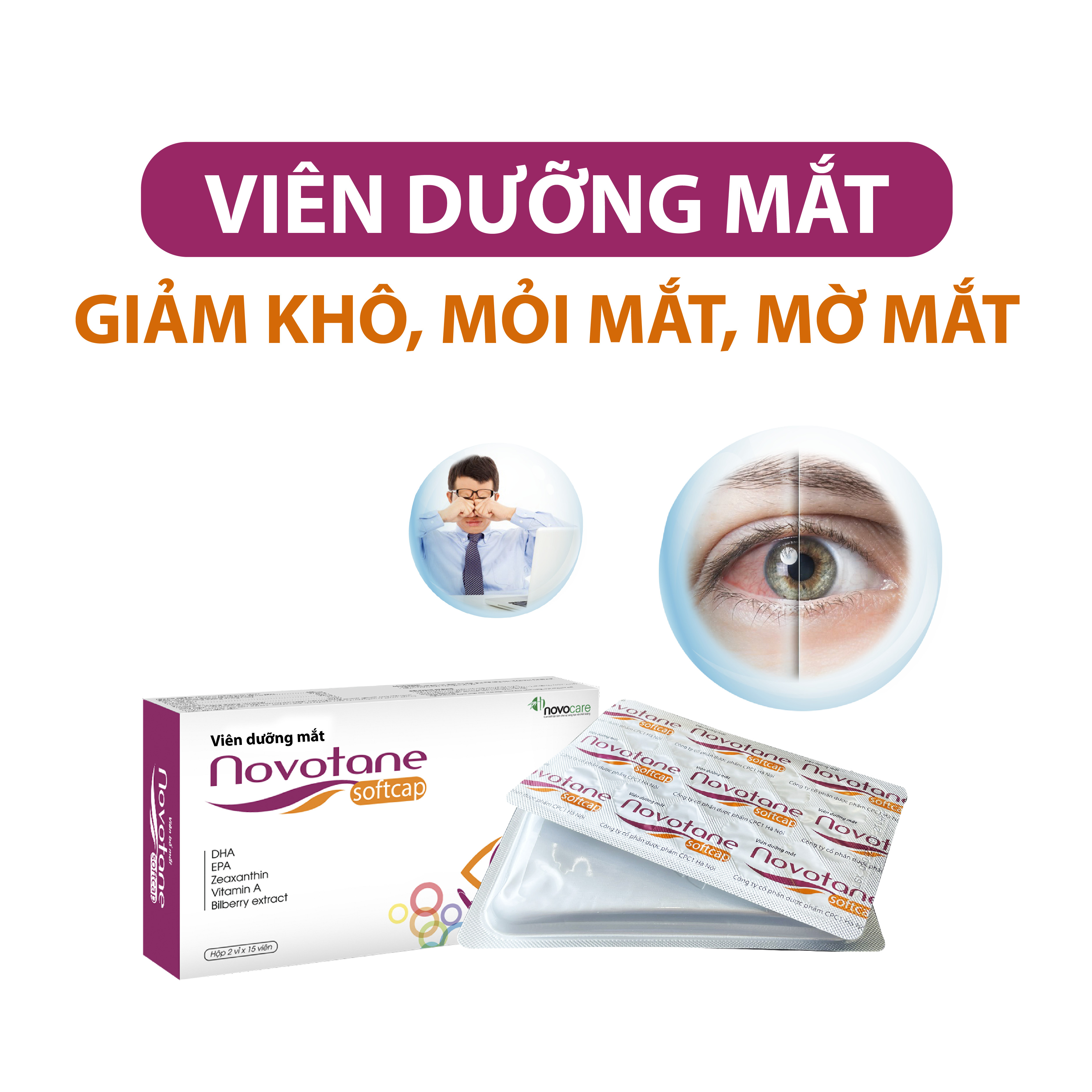 Viên Uống Dầu Cá Novotane Softcap Bổ Sung Omega 3 (Hộp 30 Viên)