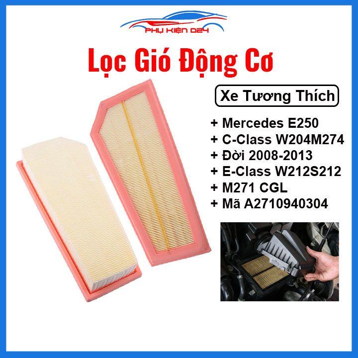 Lọc gió động cơ ô tô Mercedes E250 C-Class W204/M274 2008-2013, E-Class W212/S212 M271 CGL Mã A2710940304