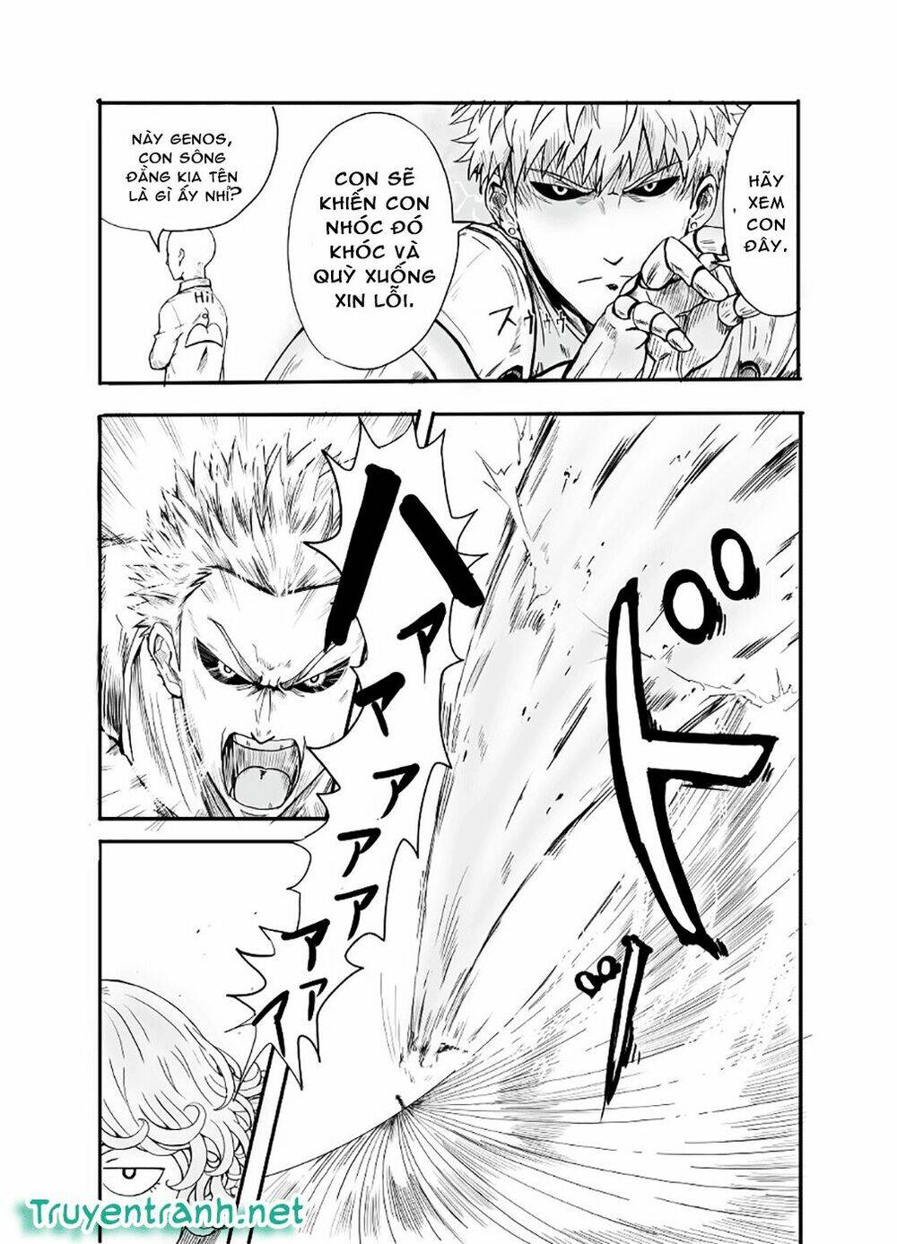 trận chiến giữa saitama và bão kinh hoàng chapter 1 11