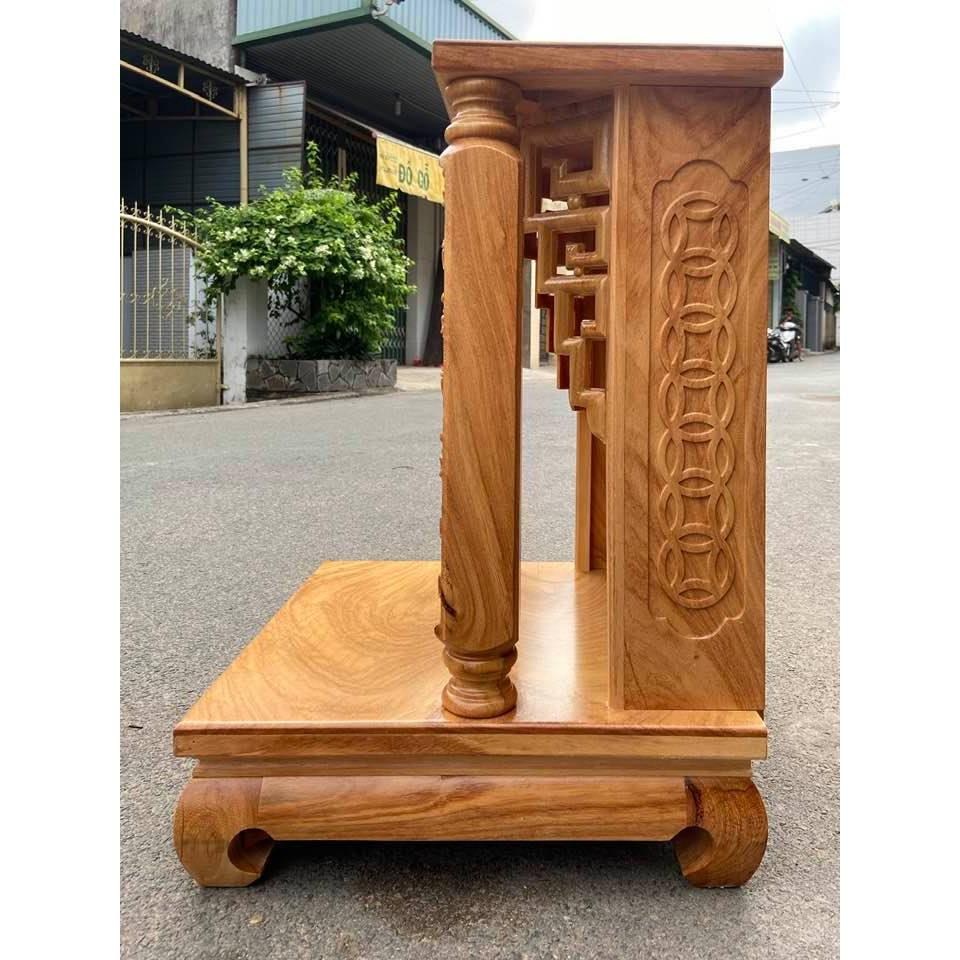 Bàn thờ thần tài ông địa 48 X 68cm, bàn thờ gỗ gõ , bàn thờ cao cấp hàng vip