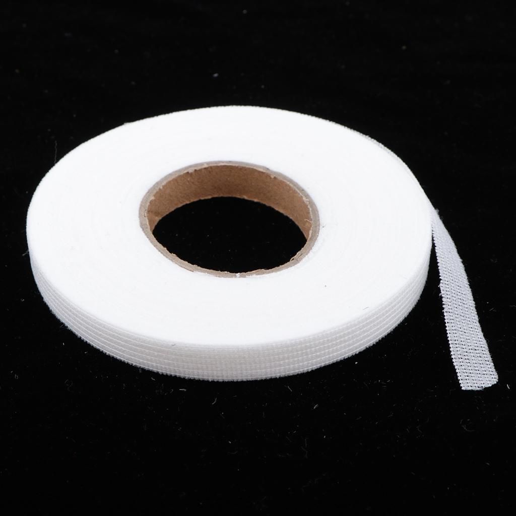 54 Yards Adhesive Hemming Tape Iron On Sewing Fabric Fusing Tape 1cm White