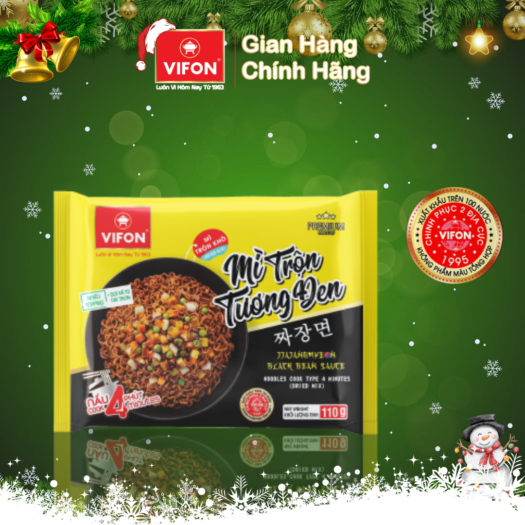 Thùng 24 gói Mì Trộn tương đen VIFON 110gr/ gói