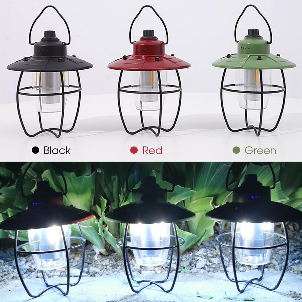 USB Recharegable Camping Lantern Hanging Tent Light for Outdoor Camping Fishing Backpacking