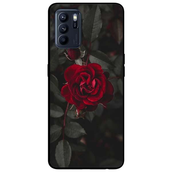 Ốp lưng dành cho Oppo Reno 6 - Reno 6 Z mẫu Hoa Hồng Đỏ
