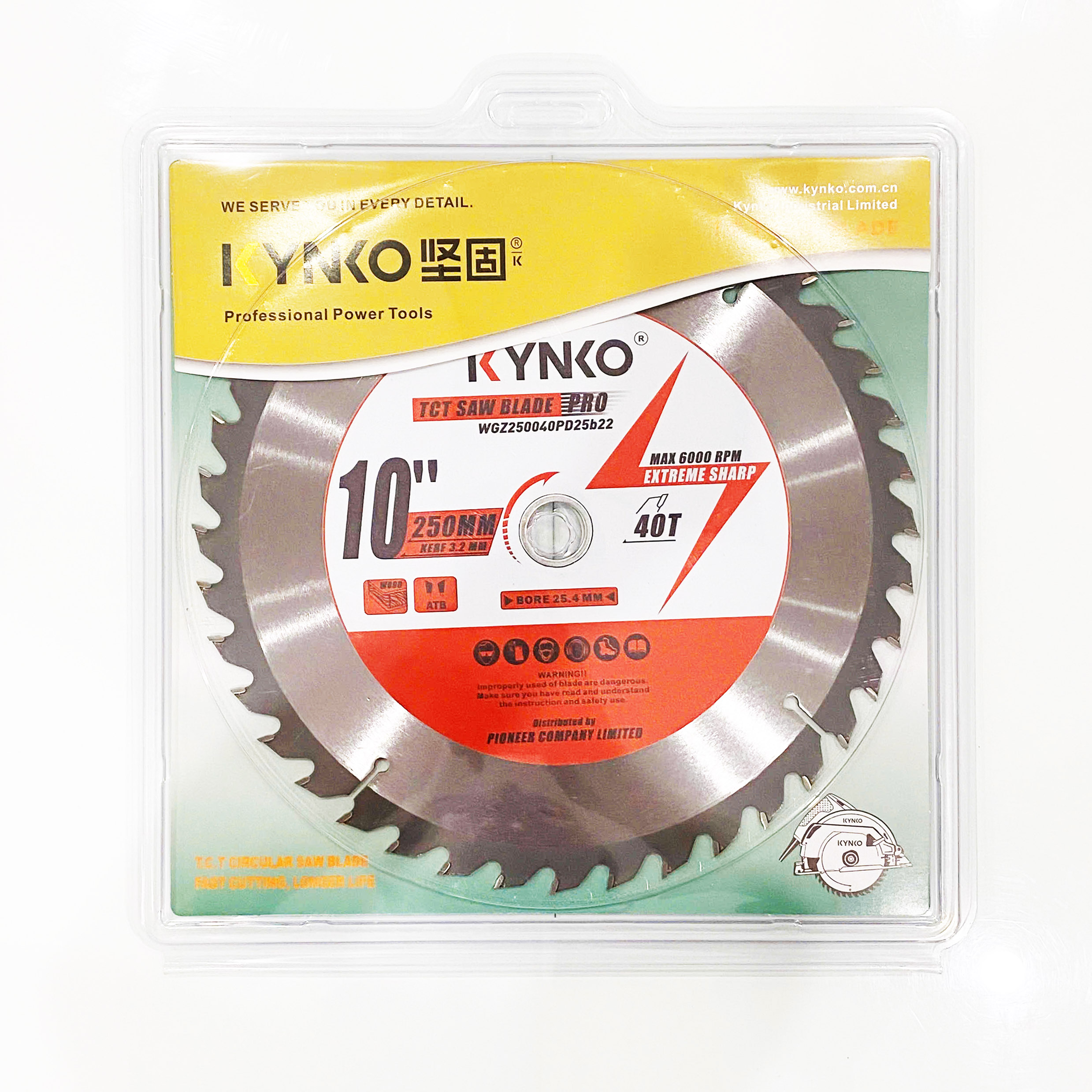 LƯỠI CƯA GỖ 40 RĂNG KYNKO WGZ250040PD25b22 CHÍNH HÃNG GIÁ TỐT
