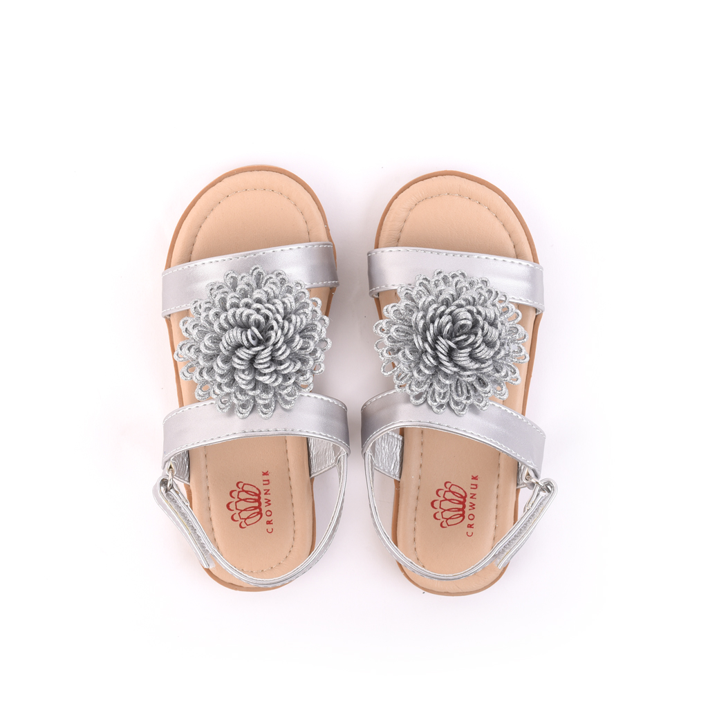 Xăng đan Dép Quai Hậu Bé Gái Đi Học Crown Space UK Princess Sandals Trẻ em Cao Cấp CRUK7017 Nhẹ Êm Thoáng Mát Size 25-32/2-14 Tuổi