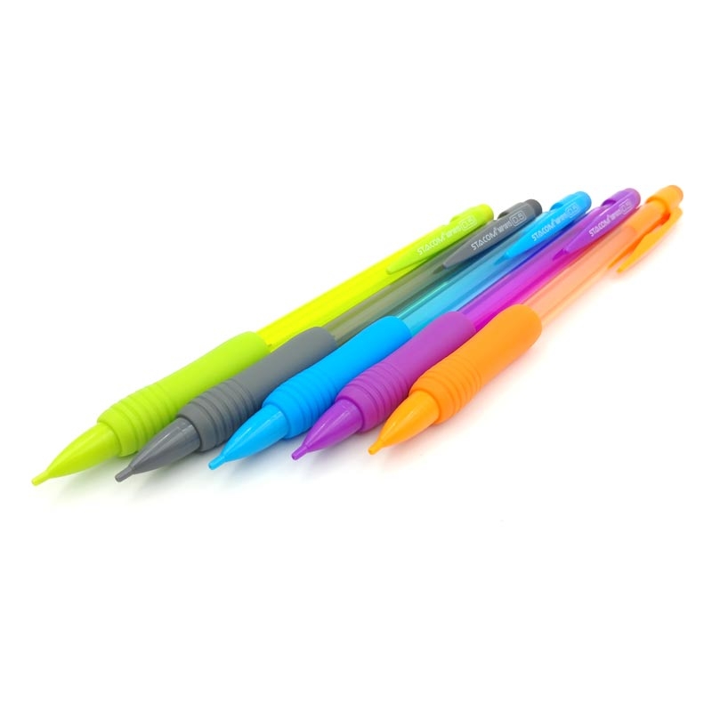 Vỉ Bút Chì Kim Bấm Stacom 0.5mm Nhiều Màu VMP1015