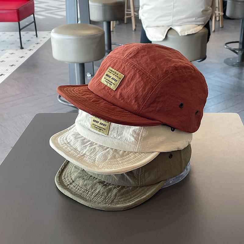 Thoáng Khí Ngắn Vành Mũ Bóng Chày Nam Nữ Áo Liền Quần Mềm Mại Top Hip Hop Đạt Vị Trí Cao Nhất Bộ Đội Nữ Vành Mềm mũ Lưỡi Trai Thời Trang Color: Beige Size: Adjustable