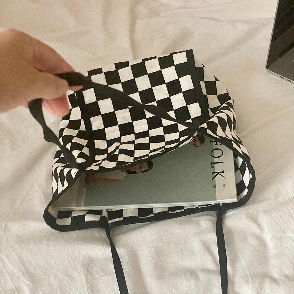 Thời Trang Hoa Văn Ngựa Vằn Nữ Tote Túi Shopping Công Suất Lớn Checkerboard Nữ Du Lịch Túi Xách Retro Nữ Đeo Vai