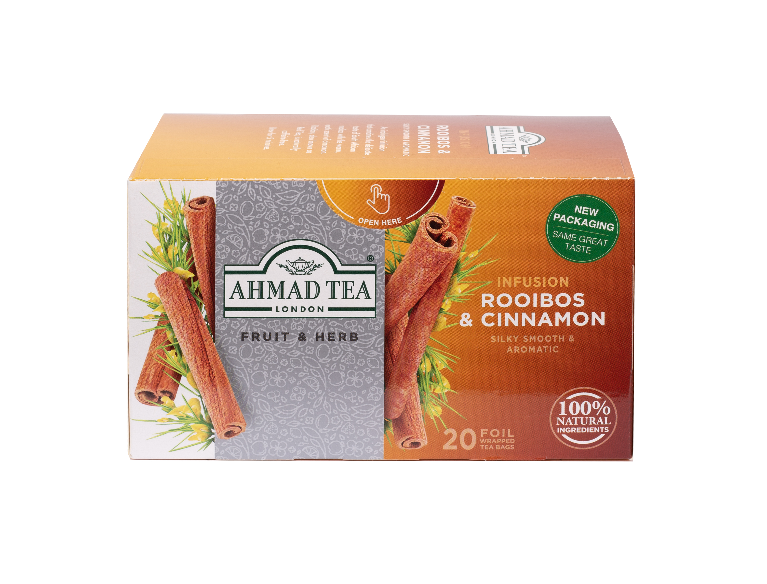 [Nhập khẩu độc quyền] TRÀ AHMAD ANH QUỐC -  ROOIBOS &amp; QUẾ (30g) - Hồng trà Nam Phi &amp; Quế tốt cho sức khỏe