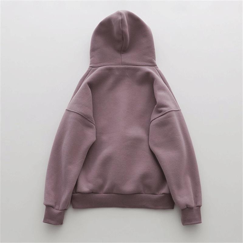 Áo Hoodie Basic Thêu Hình Ngôi Sao Chất Nỉ Bông Dày Dặn Oversize Cho Cả Nam Và Nữ