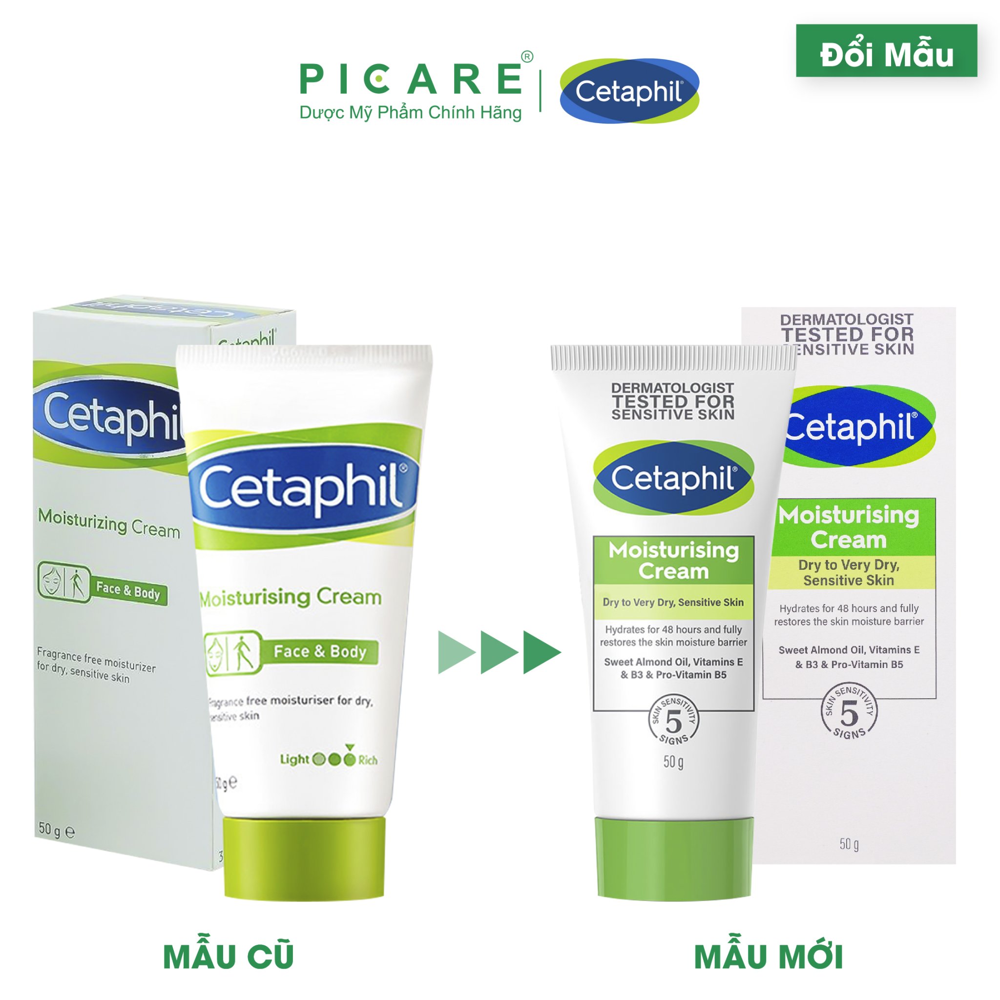 Kem Dưỡng Ẩm Cetaphil Moisturizing Cream (50g)