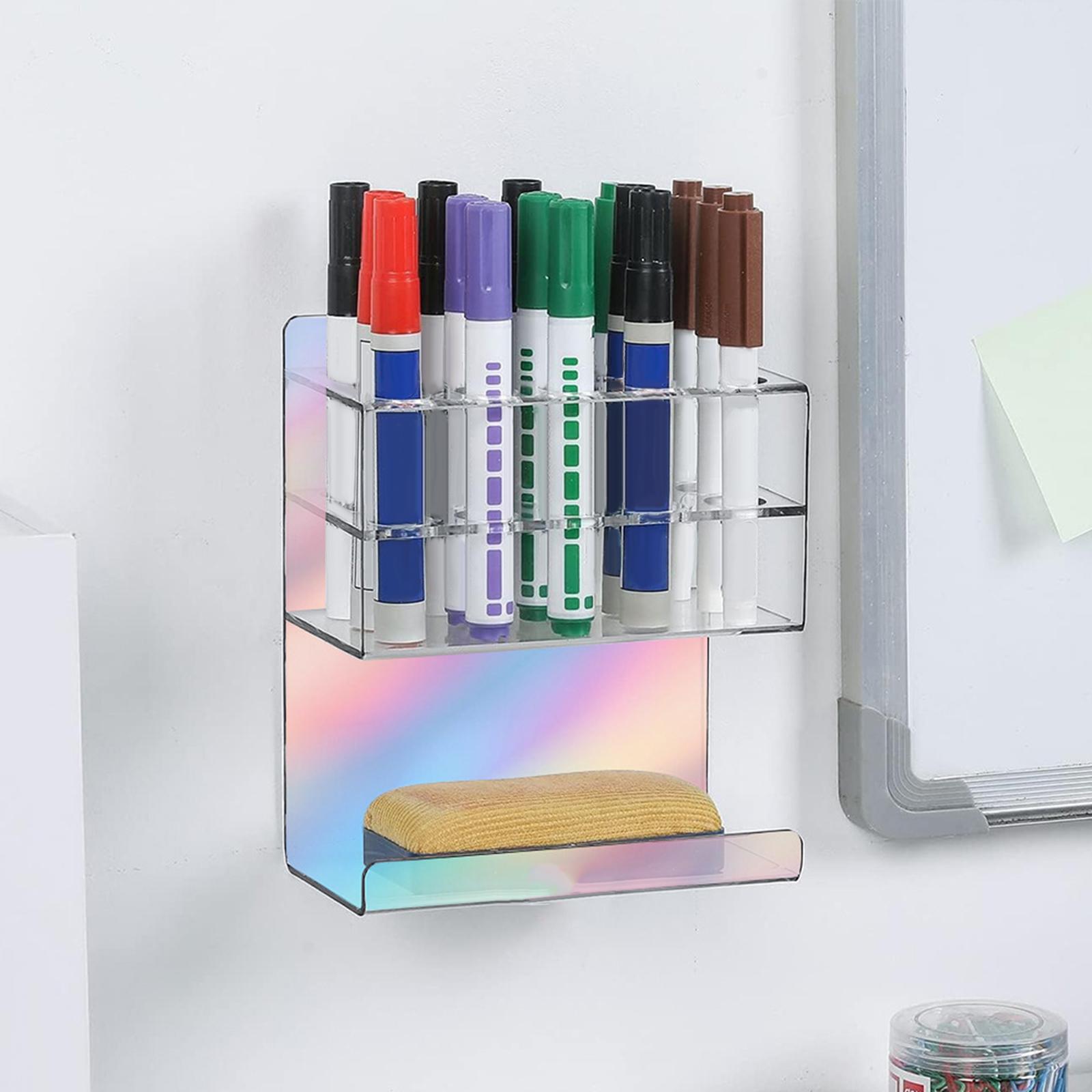 Wall Mounted Marker Holder 15 Slot Marker Organizer Stand for Organization