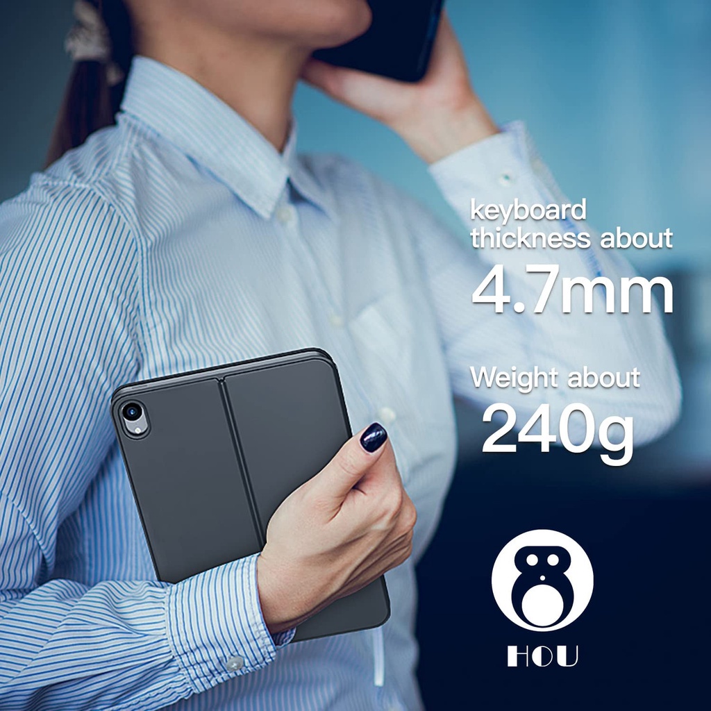 A1872 - Bàn phím Bluetooth GOOJODOQ cho iPad Bàn phím Case Mini 6 với ma thuật không dây có thể tháo rời từ tính