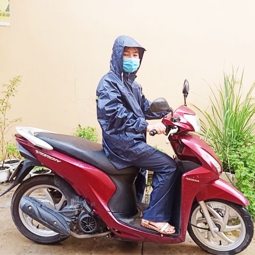 Áo mưa bộ cho nam và nữ , áo quần đi mưa 2XL , vải dù cao cấp , chống thấm nước tối ưu