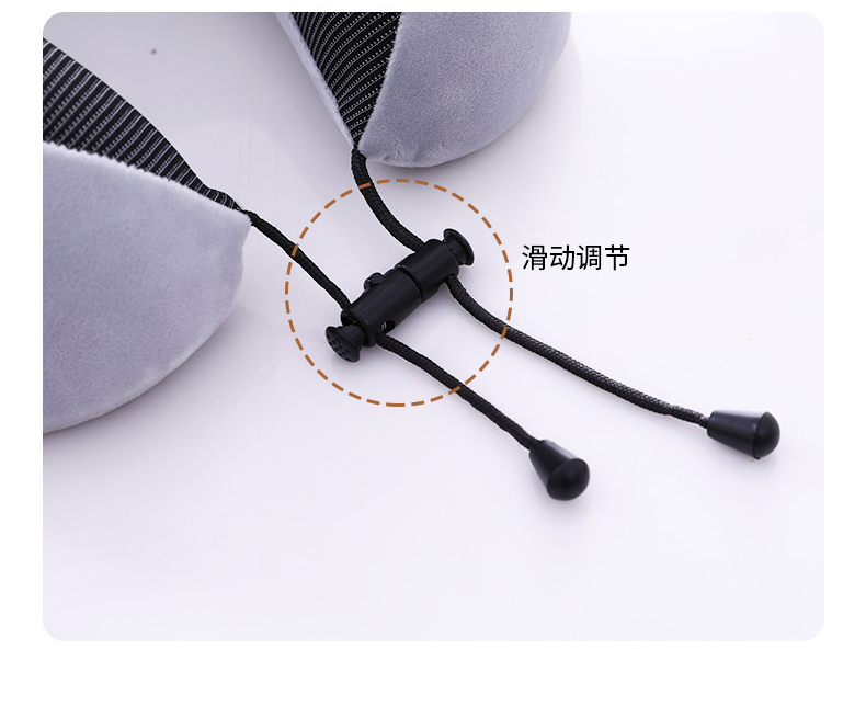 Gối chữ U làm bằng mút hoạt tính, gối kê cổ dễ thương dùng để máy bay, xe hơi, du lịch, kê cổ cổ gối ngủ trưa văn phòng-GC876348
