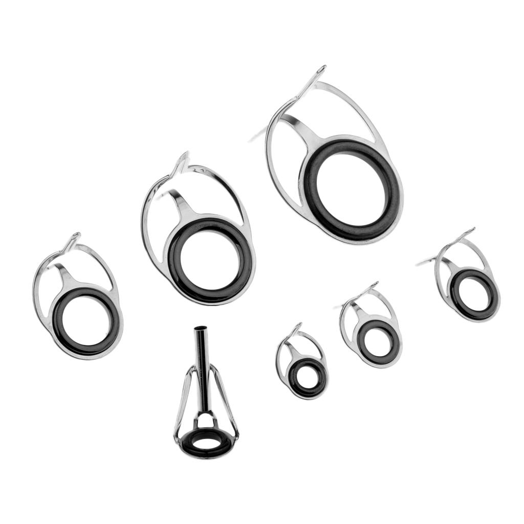 7 Chiếc Nhiều Kích Cỡ Khác Nhau Cần Câu Cá Hướng Dẫn Đầu Dây Câu Cá Con Quay Hướng Dẫn Mắt Nhẫn Đầu Hàng Đầu B