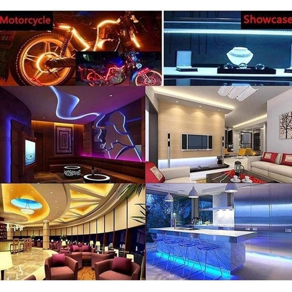 1-20 Meter Waterproof RGB Colour Changing Strips Lights Bar TV Backlight Strip