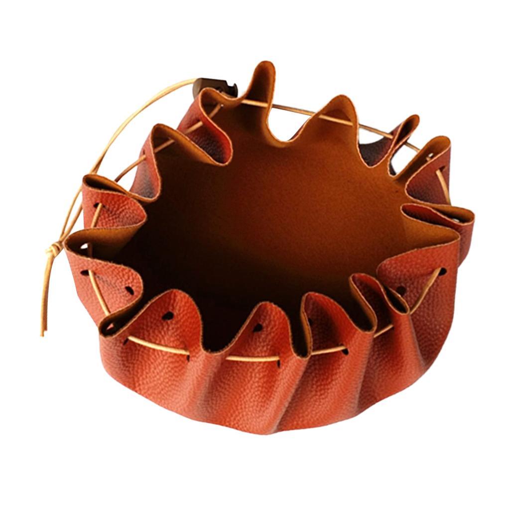 2pcs Folding 15'' Portable Drawstring Pouch Storage Bag for Camping Picnic Travel