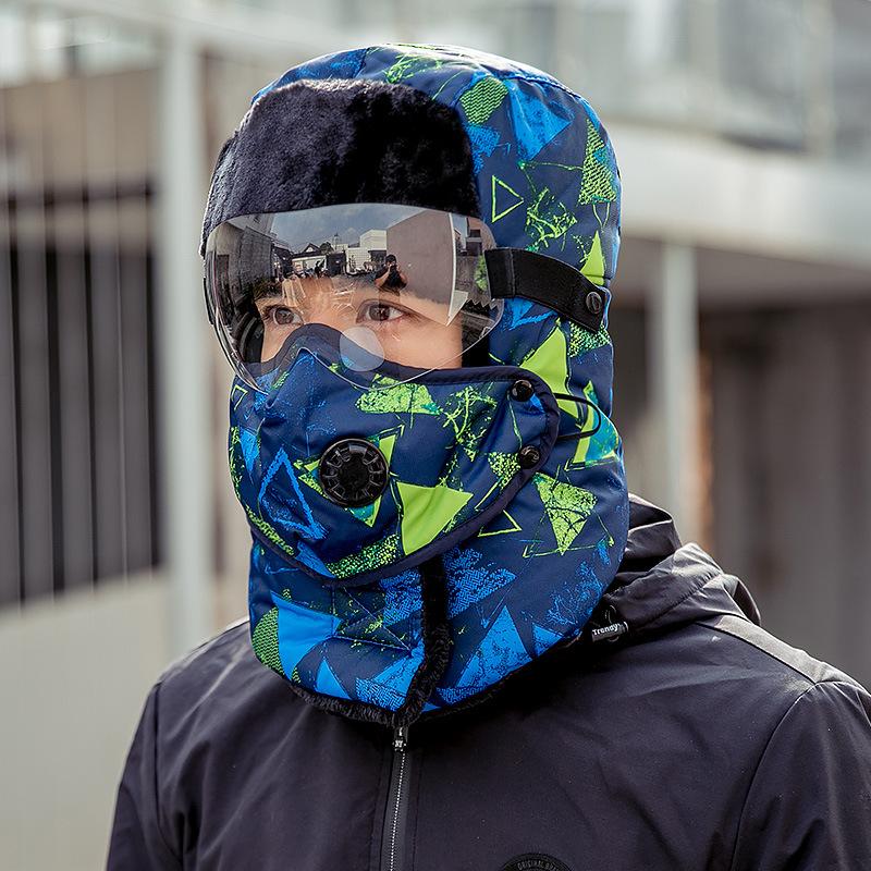 2020 Mới Thời Trang Nắp Ấm Mùa Đông Nam Thiết Kế Ban Đầu Mùa Đông Mũ Nam Nữ Trẻ Em Chống Nước Hood Mũ Có Kính Nón quà Tặng