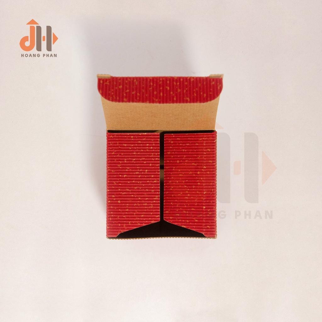 Hộp quà nắp gập - Giấy carton 2 lớp - 9 x 9 x 9cm