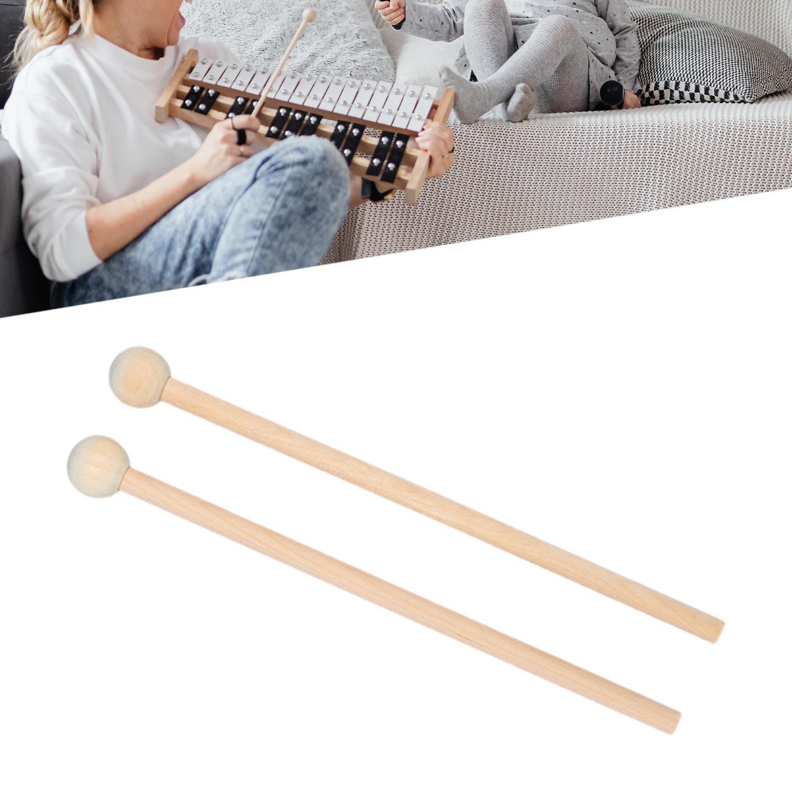 2x Percussion Mallets Lightweight Musical Parts for Chime Glockenspiel Bells