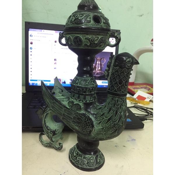Bình đồng thờ, bình phong thuỷ độc lạ, bình đồng cổ, bình đồng cổ phong thuy