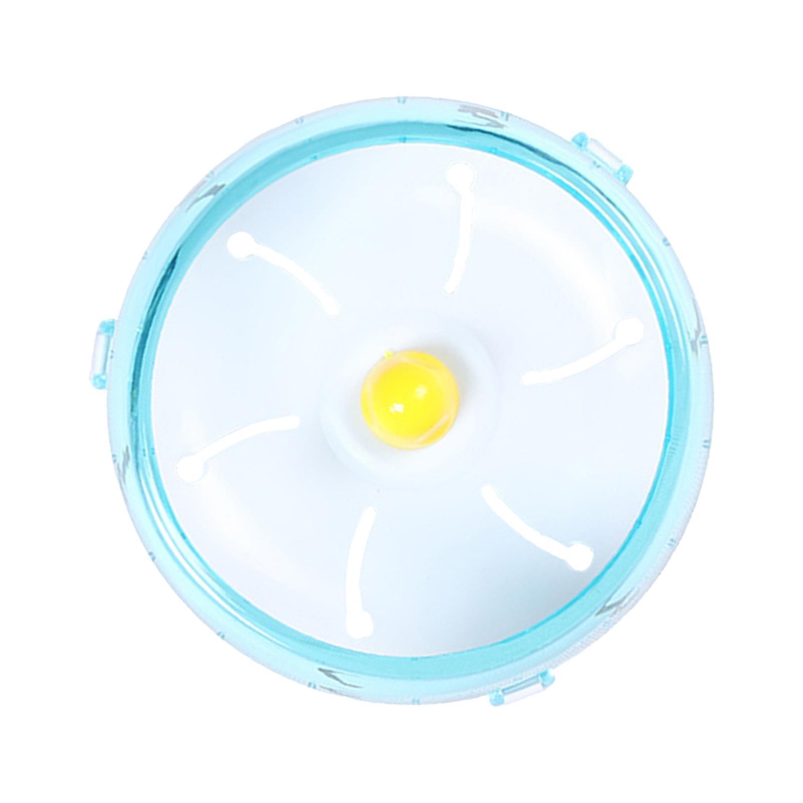 2 PCS Plastic Running Disc Spinner Hamster Exercise Wheel Pink Blue 17.5cm