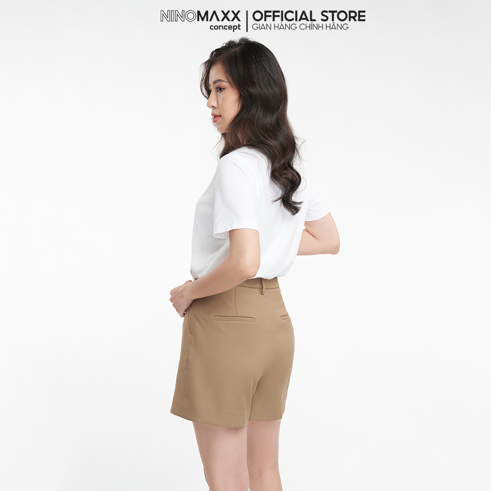 NINOMAXX Áo thun nữ graphic in nhũ chất cotton 2208092