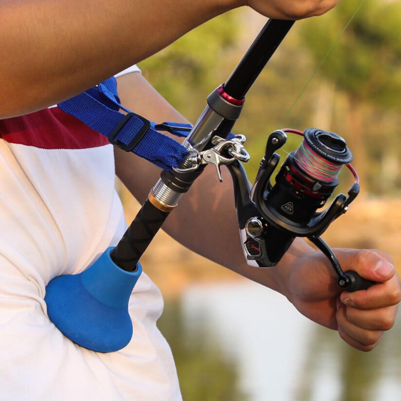 Fishing Rod Support Gimbal Non-slip Stand Up Belly Pole Holder Bracket