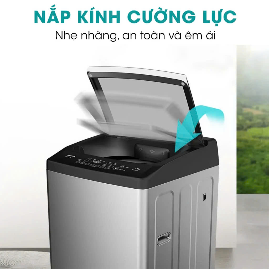 Máy Giặt Hisense Inverter 10.5kg WT5J1013DT Tiết Kiệm Điện, Động Cơ Êm Ái, Bảo Hành Chính Hãng 3 Năm - Hàng Chính Hãng