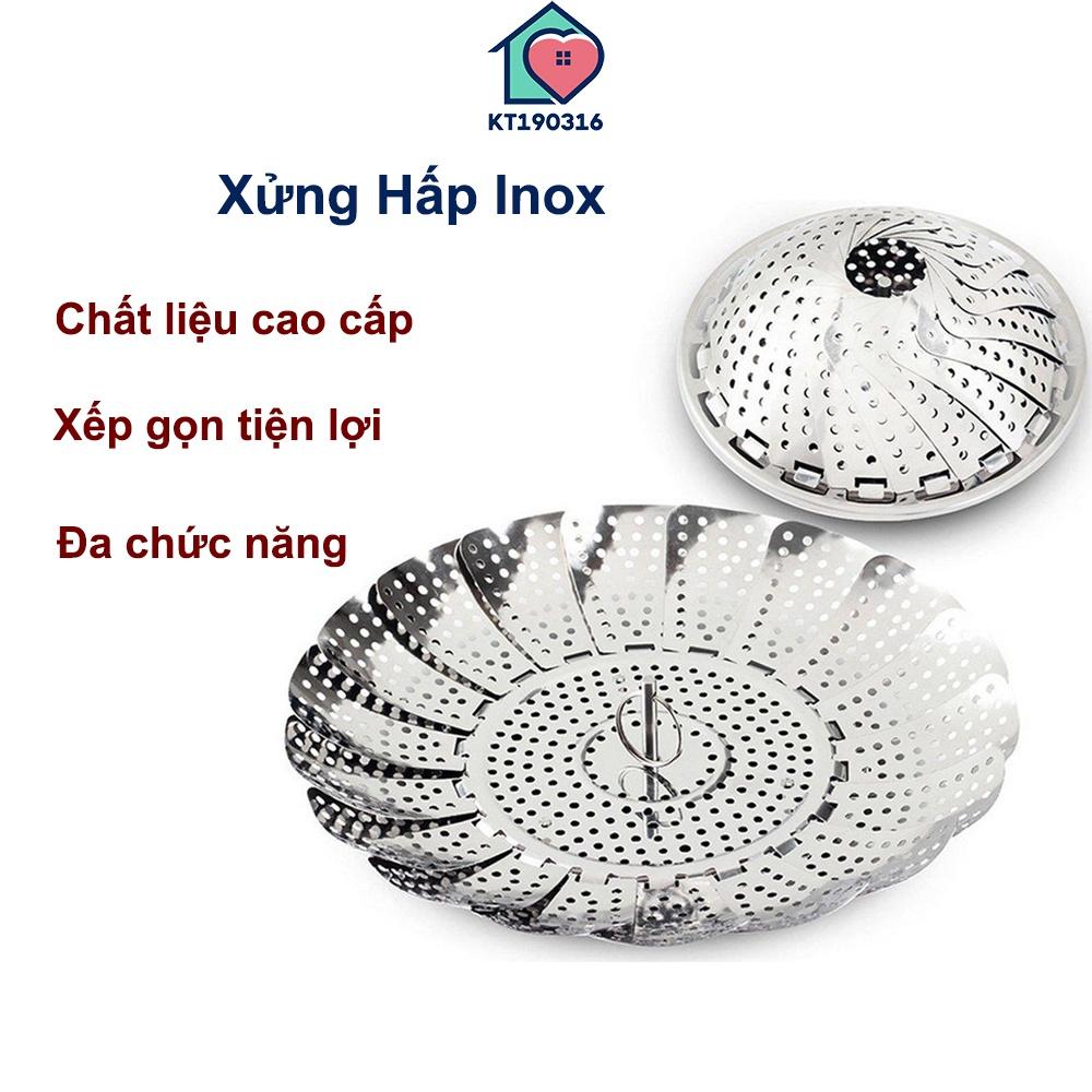 Xửng Hấp Inox Xếp Gọn Đường Kính 24cm