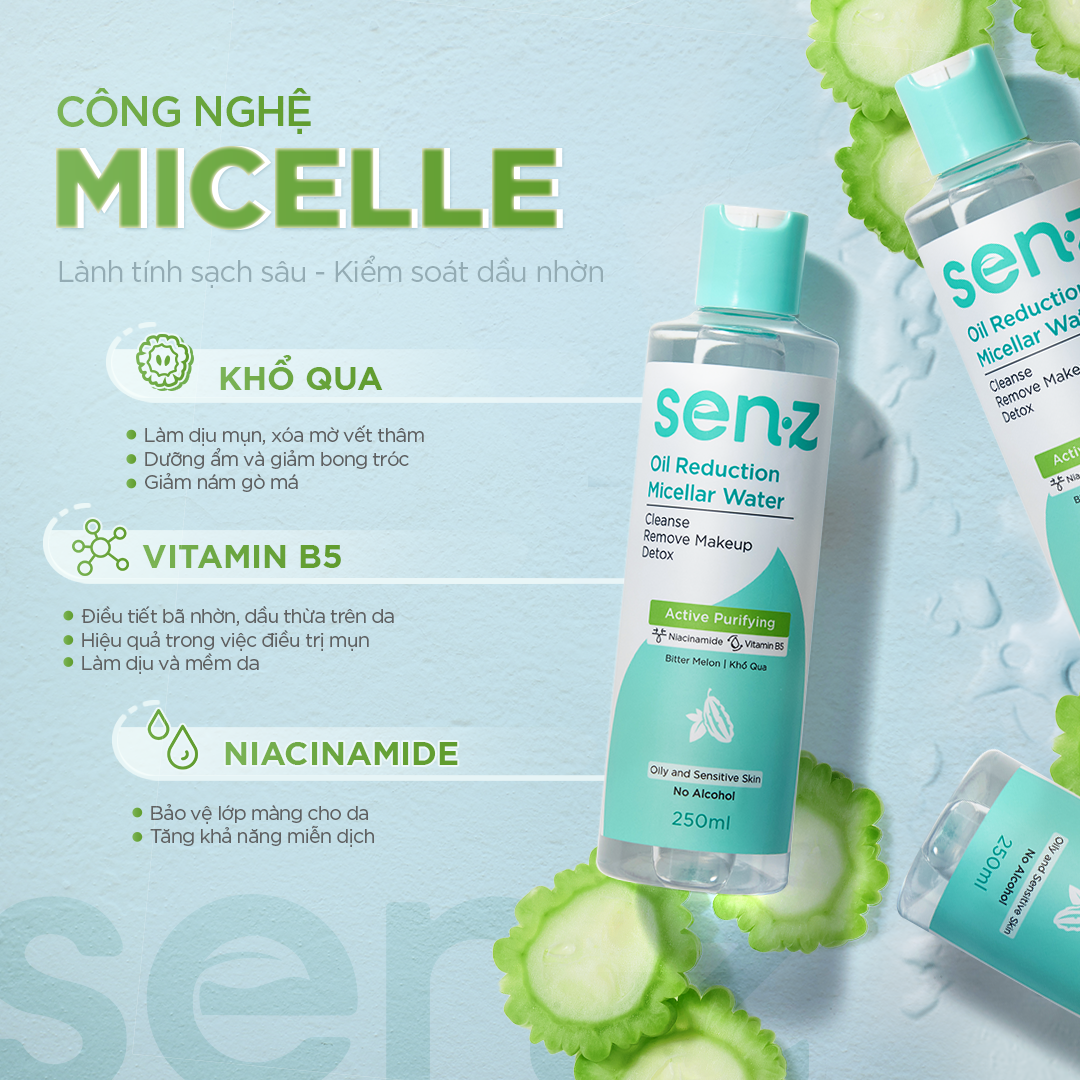 Nước Tẩy Trang SenZ Micellar Water 250ML