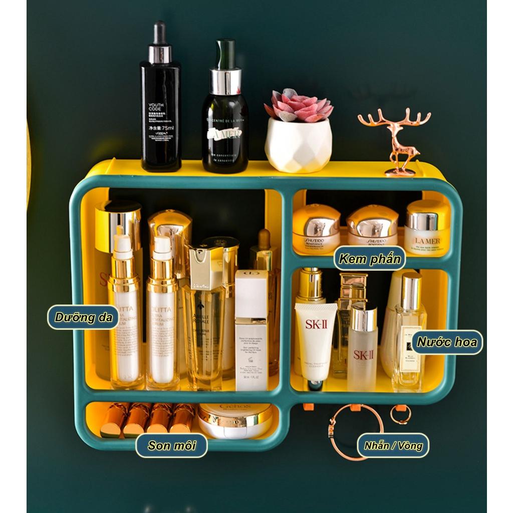 Bộ Kệ Mỹ Phẩm Beauty-In-White Dán Tường PP Super Holder - Home and Garden