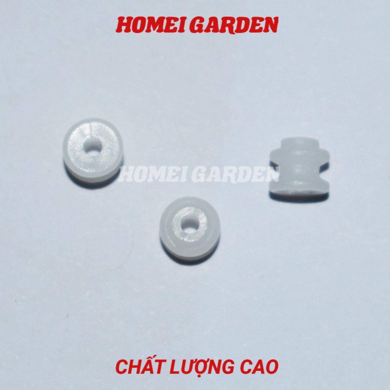 10 ròng rọc nhựa 6X2mm màu trắng 62A DIY - HM0077