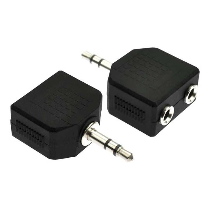 Jack tai nghe 3 vạch chia 1 cổng 3.5mm ra 2 jack 3.5mm