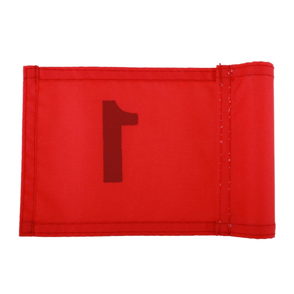 2 Pieces Golf Putting Green Flag Golf Marker Practice Outdoor Indoor Red