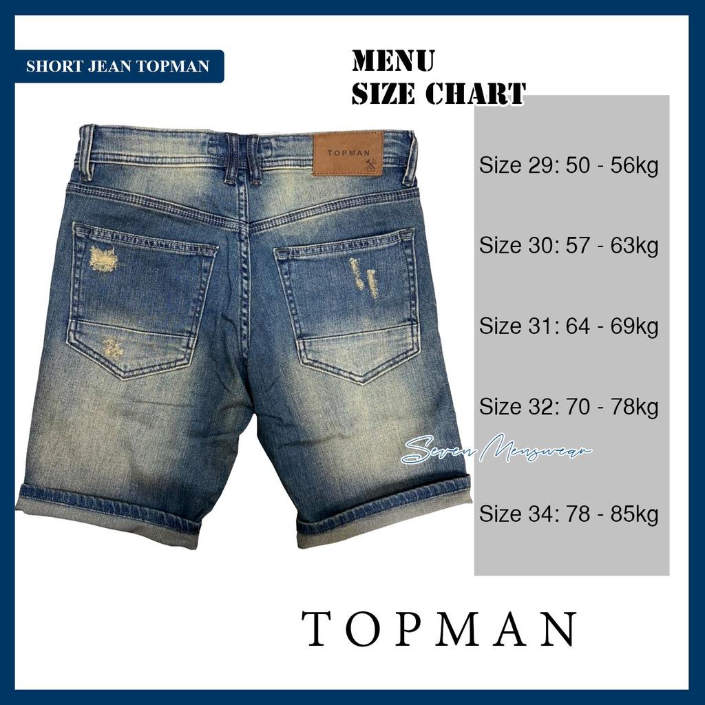 QUẦN SHORT JEAN &quot; CHÍNH HIỆU XUẤT DƯ TOPMAN&quot; / SHORT HÀNG HIỆU SIÊU ĐẸP GAM MÀU WASH NEW WED