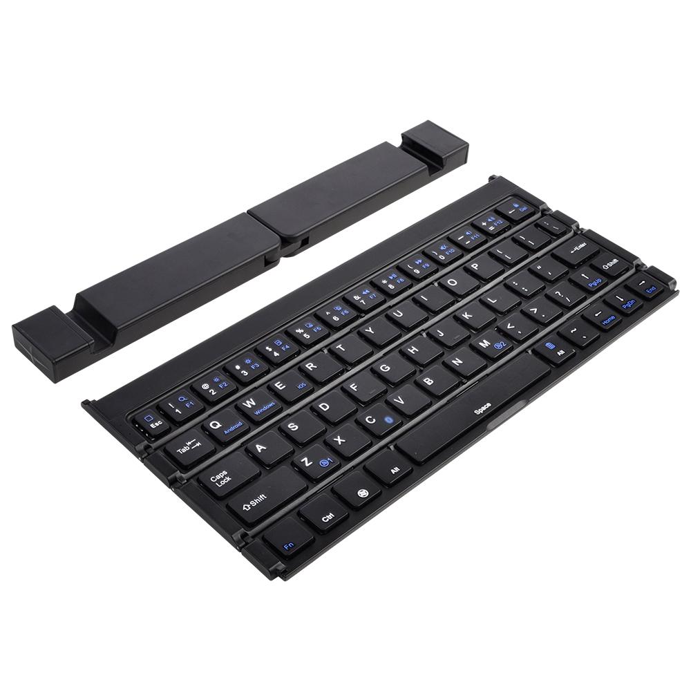 BK808 Mini Portable Folding Keyboard Dual Channel Foldable Keyboard for IOS Android Windows
