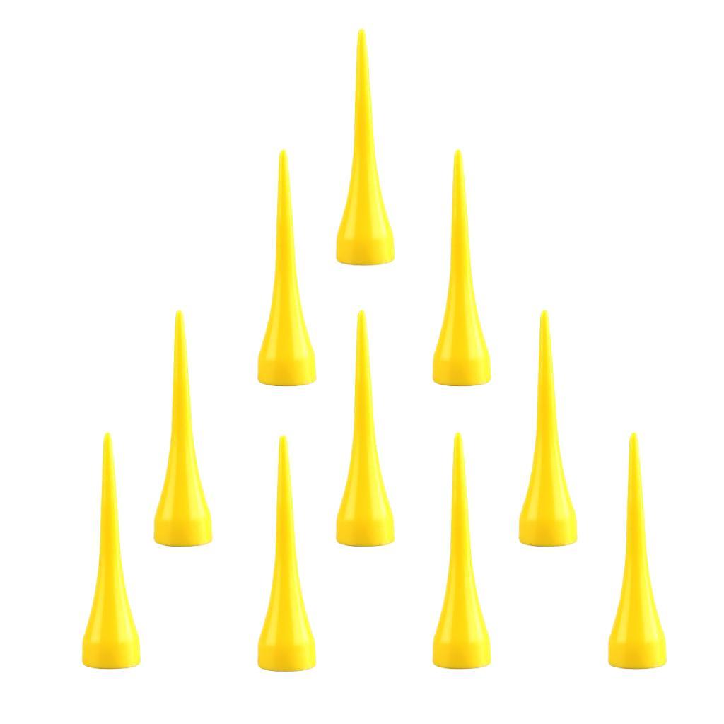 10pcs 54mm Golf Tee Pink Professional 2-1/8'' Golf Tees Replacement Yellow