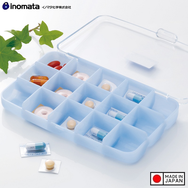 Hộp đựng thuốc chia ngăn Inomata Pure Aid- Hàng nội địa Nhật Bản nhập khẩu chính hãng