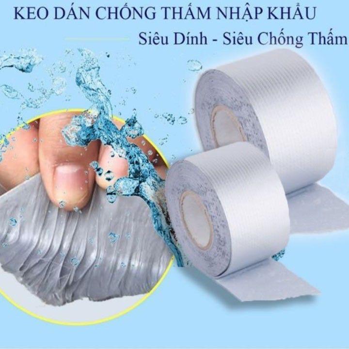 Cuộn 5 Mét Băng Keo Dán Rộng 5cm/10cm, Miếng Dán Siêu Dính, Miếng Chống Thấm Nước, Keo Chống Dột, Siêu Dính