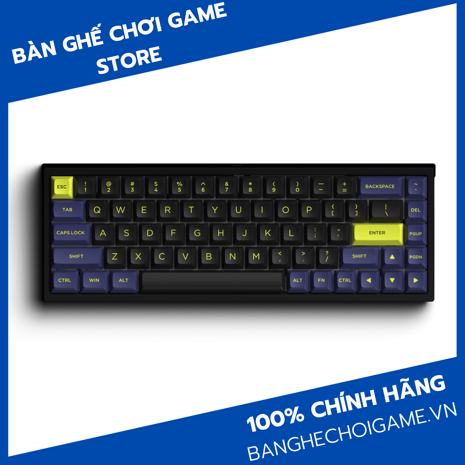 Bàn phím cơ không dây FL-Esports FL680SAM Night Black Gateron CAP Switch - Hàng chính hãng