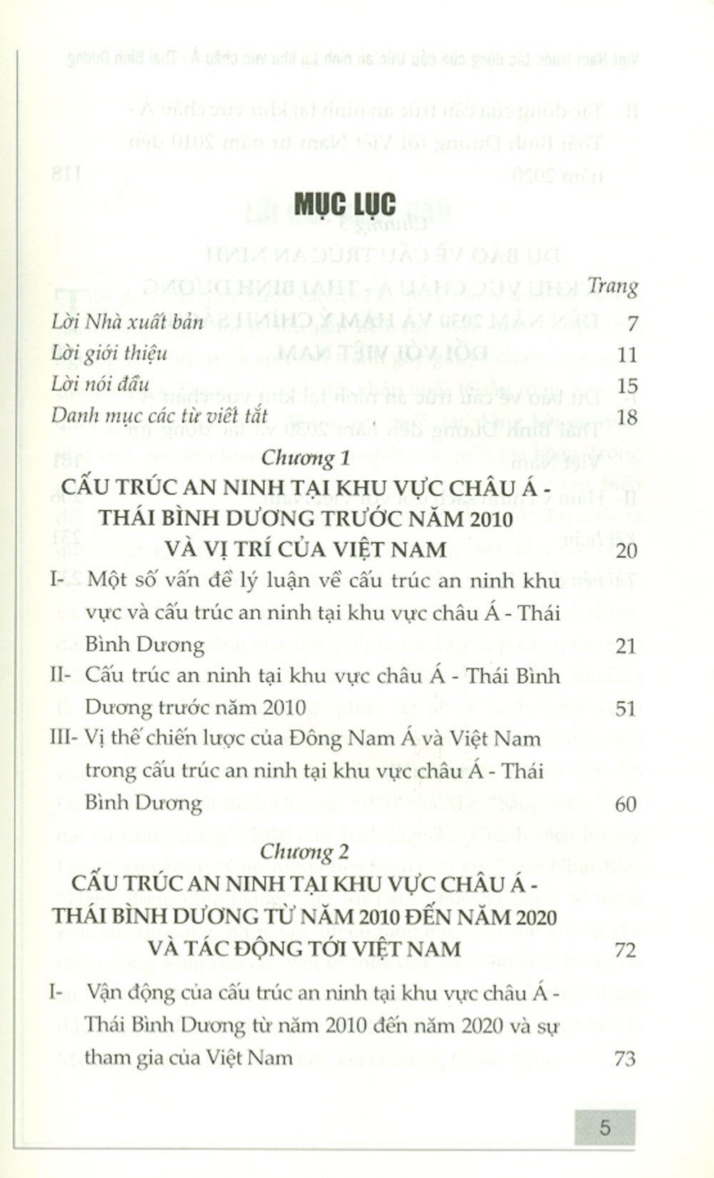 Việt Nam Trước Tác Động Của Cấu Trúc An Ninh Tại Khu Vực Châu Á - Thái Bình Dương (Sách Chuyên Khảo)